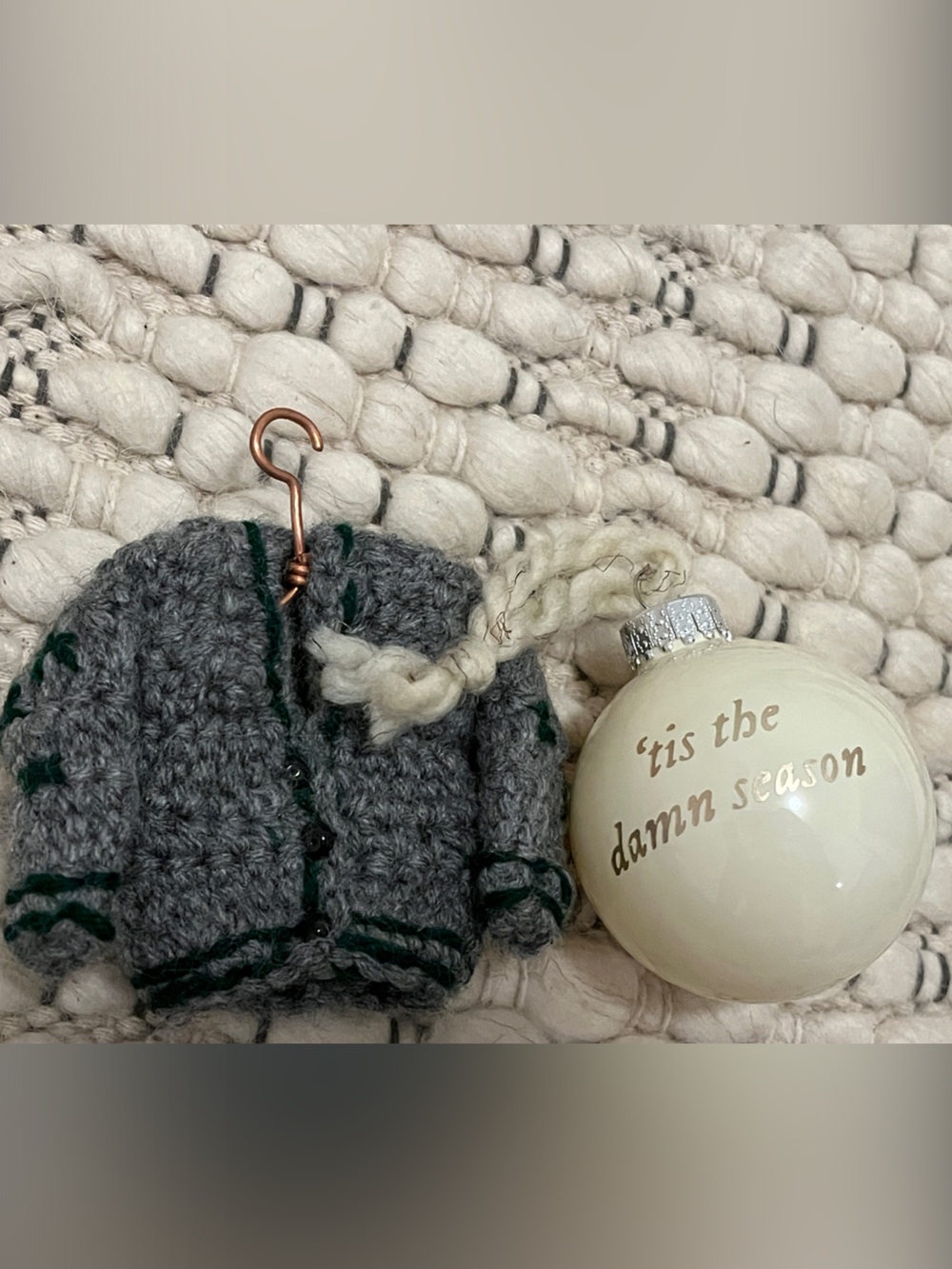 Cute Taylor Swift Folklore Evermore Christmas ornament set